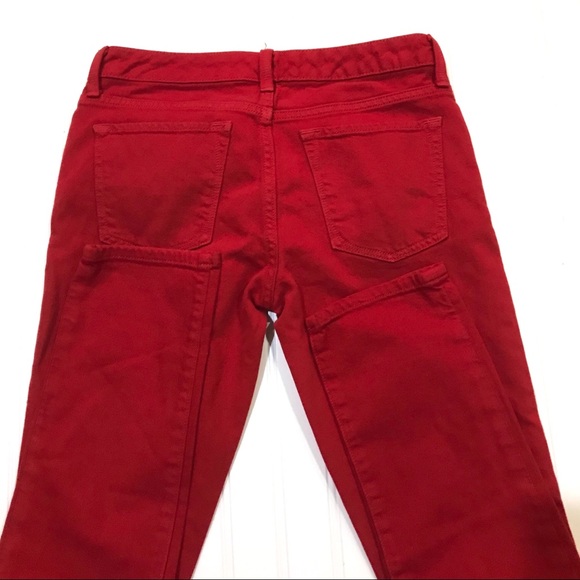 Banana Republic Skinny Red Jeans, Size 27 - Picture 3 of 7